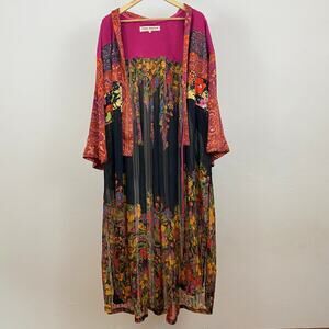 Free People The Young Love Kimono - Midnight Royal Combo  - Size XS/S